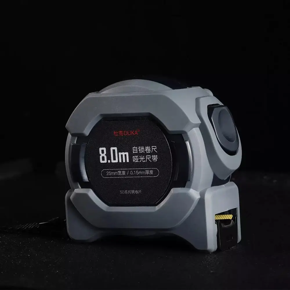 DUKA SD 8m Точная стальная рулетка измерительная матовая Выдвижная линейка