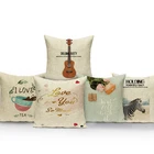 Наволочки для диванных подушек с принтом алфавита и зебры, 45*45