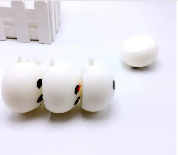 

7CM Squishy Panda Bun Stress Reliever Ball Slow Rising Decompression Toys PU Key chains Keychain Kids Toys