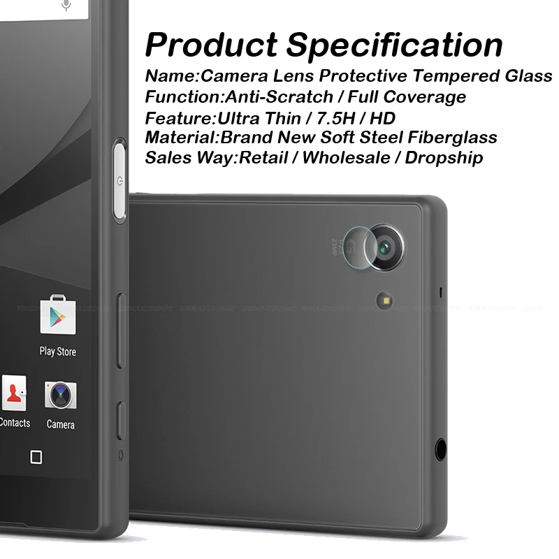 Задняя крышка объектива камеры Защитная для Sony Xperia Z5 Z4 Z3 Z2 Z1 Z L36H L39H Compact Premium E5 M5 M4
