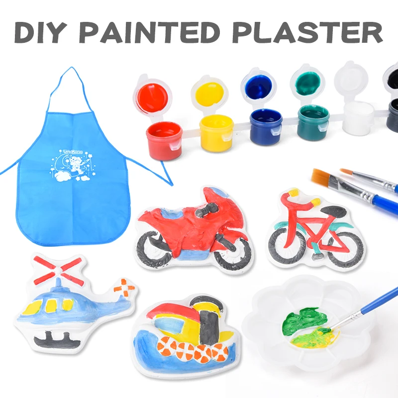 DIY Цвет 3D картины фрукты живопись граффити инструмент для гипса Комплект детских