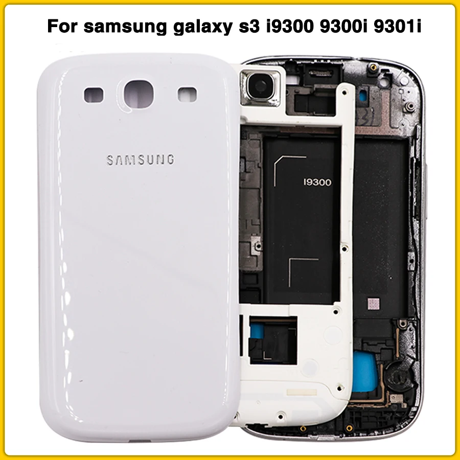 Полный корпус чехол для Samsung Galaxy S3 i9300 neo 9300i 9301i батарея задняя панель Задняя