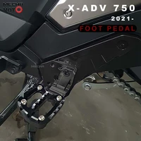 for honda xadv x adv 750 xadv750 2021 aluminum alloy rear pedal foot stand folding footrests passenger foot pegs