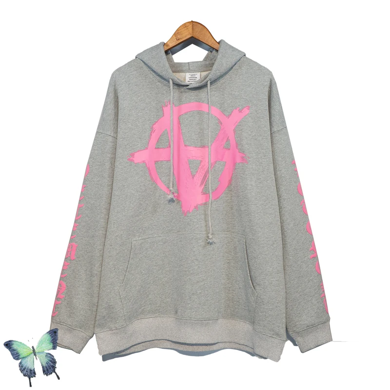 

Anti War Logo Print Popular Men's Women's VETEMENTS Hoodie Sweatshirts