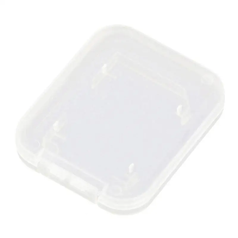 1 ящик для хранения карты памяти SD прозрачная маленькая белая коробка белый