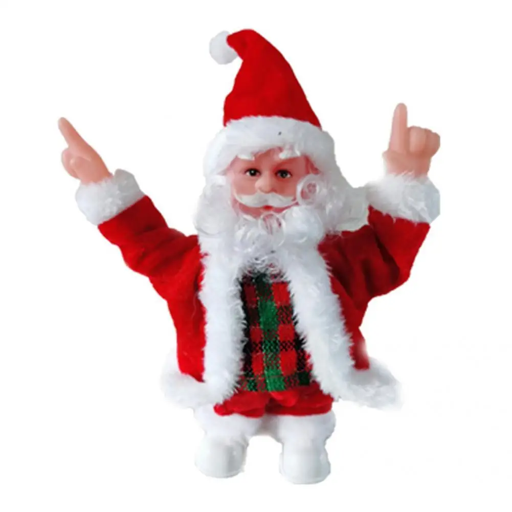 Мягкая на ощупь прекрасная Рождественская электрическая Танцующая музыка кукла