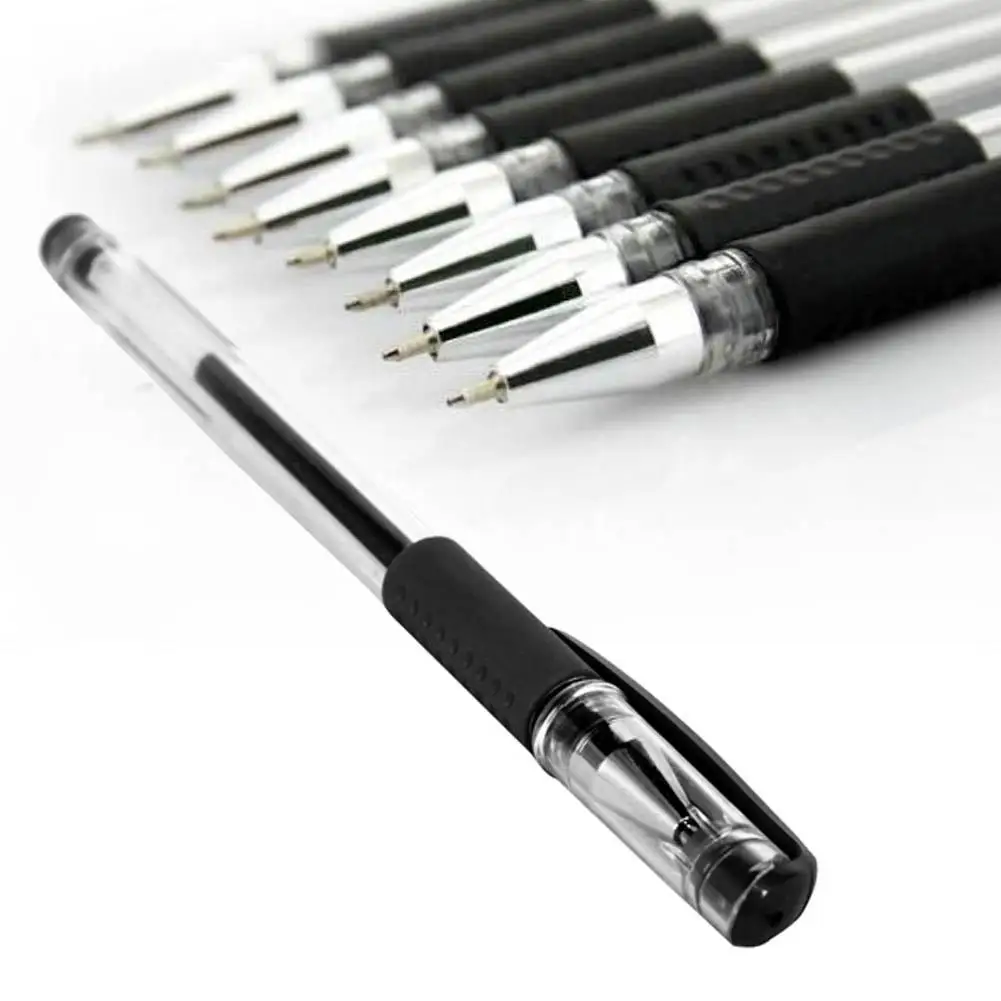 1 шт. гелевые чернильные шариковые ручки тонкие 0 5 мм Гладкая линия черный легко