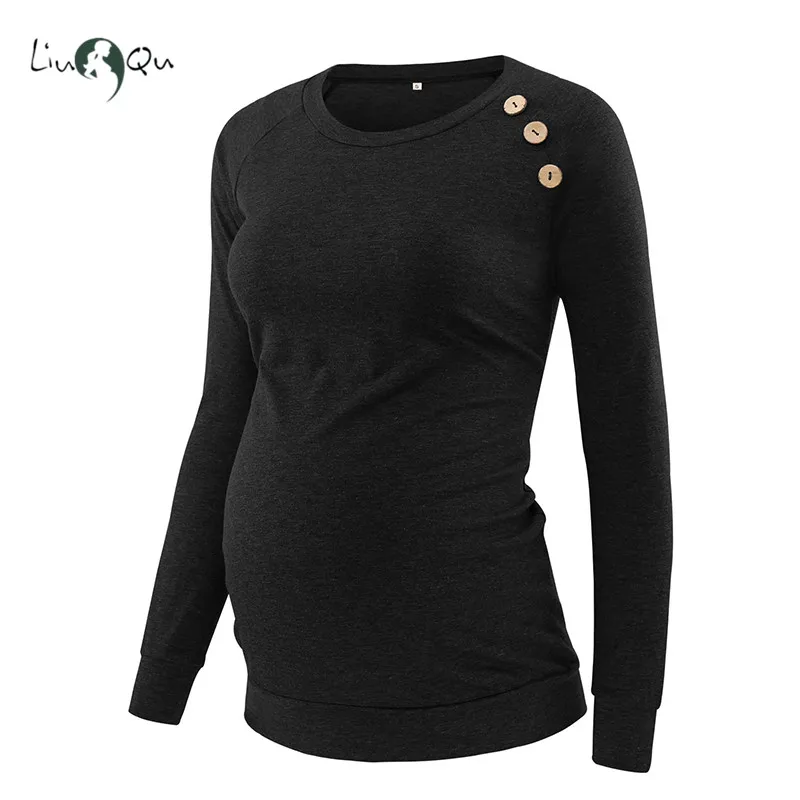 Женская одежда однотонные футболки с длинным рукавом и круглым вырезом для