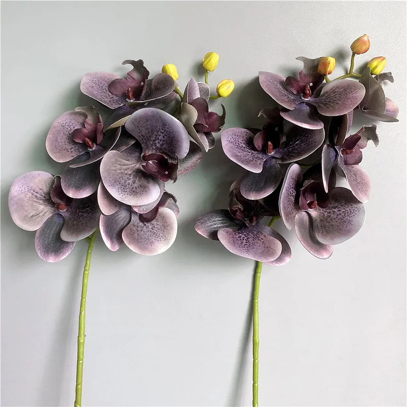 

6 Heads Real touch orchid Latex artificial flowers for home room decor living room decoration flores artificiales