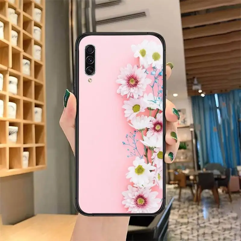 

Hand-painted flowers bird Phone Case for samsung galaxy a 51 52 71 50 12 72 21s 70 40 20e 31 30s 32 5G soft silicone coque