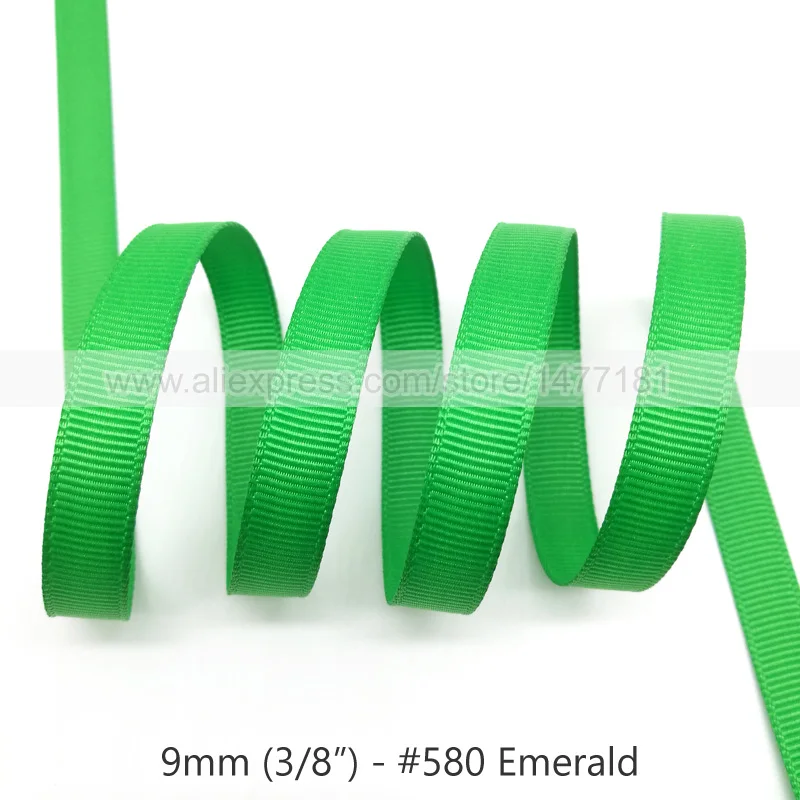 580 Emerald 20 ярдов) 3/" 9 мм корсажная лента белого, черного, розового, красного, зеленого, фиолетового цветов корсажная лента полиэстер лента для рукоделия - Цвет: 580 Emerald