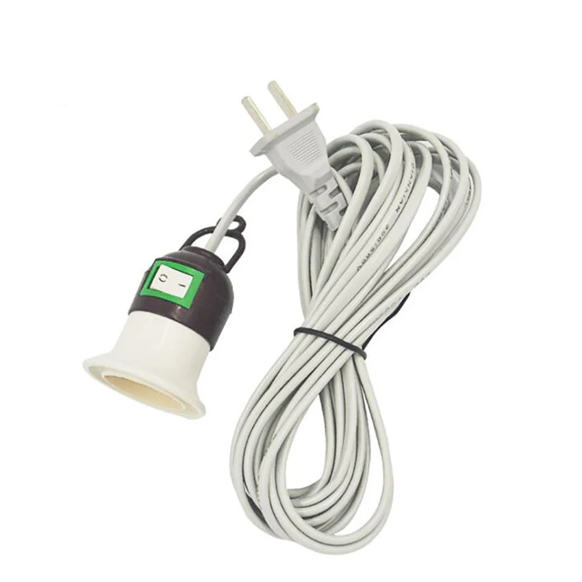 5 м удлинитель висит Фонари подвесной светильник лампы шнур питания кабель E27