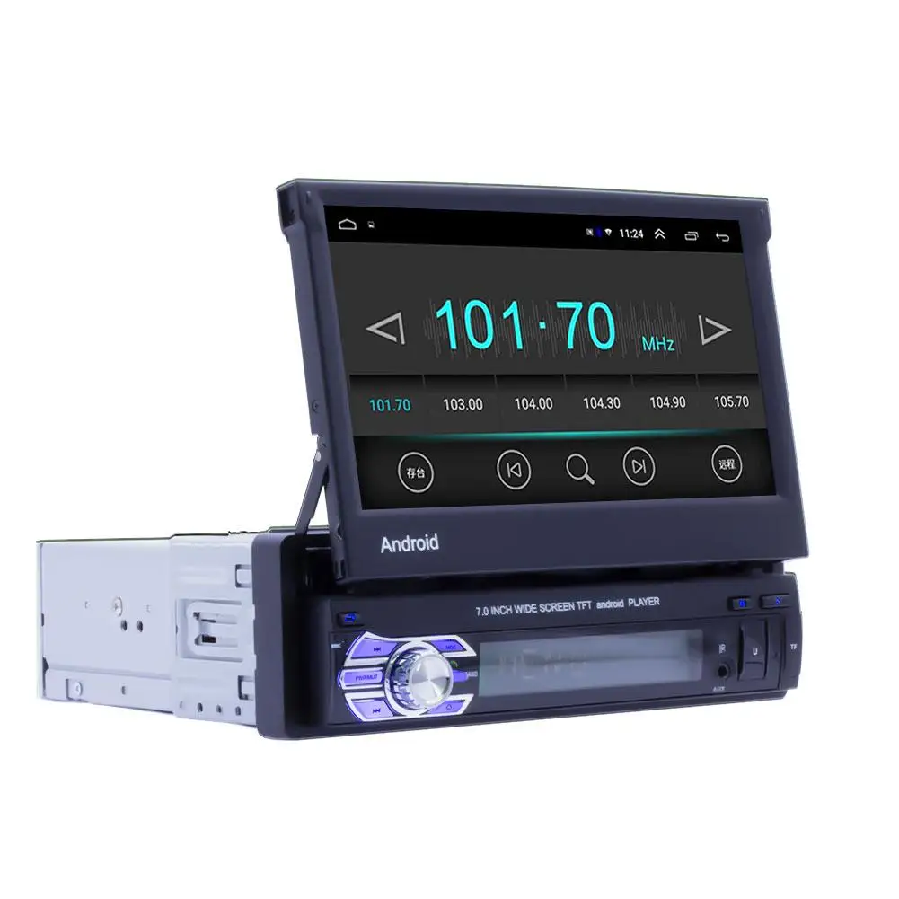 Car Radio Android 8.1Single Din Stereo 7 Inch 1G 16G Touch Screen Supports FM Bluetooth WiFi GPS Navigation | Автомобили и