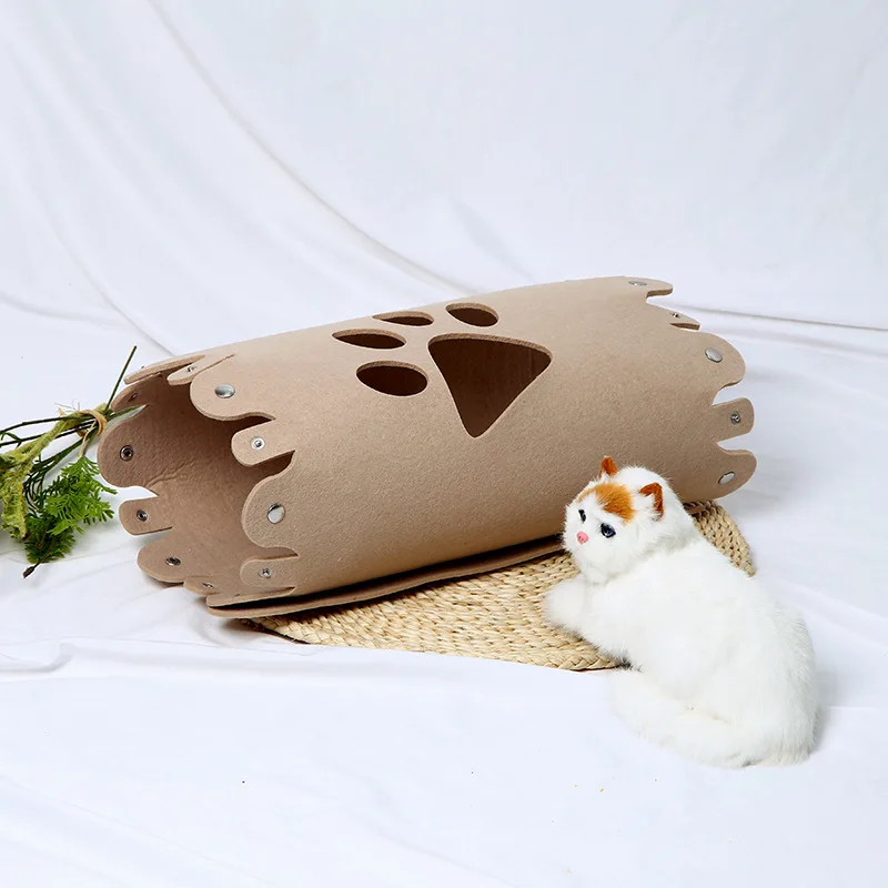 Оригинальная фетровая ткань в новом стиле Съемный и моющийся туннель для собак