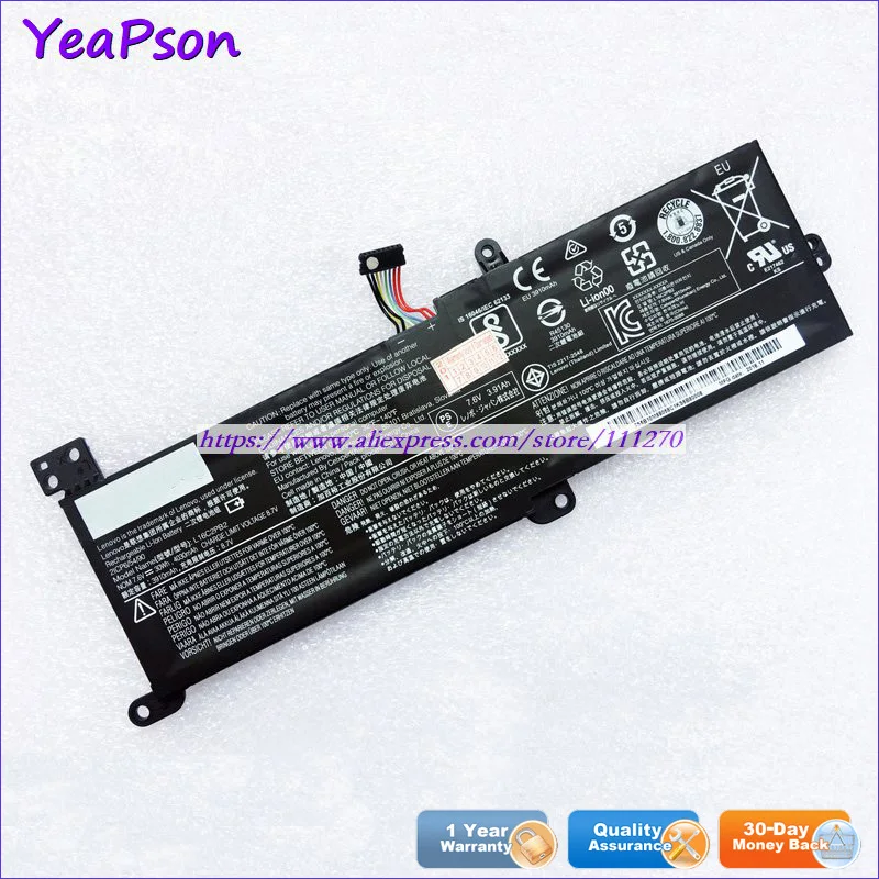 Аккумулятор Yeapson для ноутбука Lenovo Ideapad 330-15IKB 330-17IKB 7 6 В 3910 мА · ч | Компьютеры и офис
