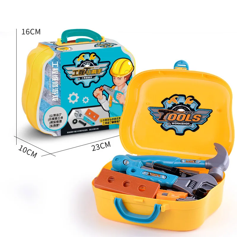 14Pcs Set 14 шт./компл. DIY ролевые игры игрушка Моделирование, инструмент для ремонта Box чемодан отвертка разборки развивающая игрушка для Для детей мальчиков и девочек - Цвет: 14Pcs Set