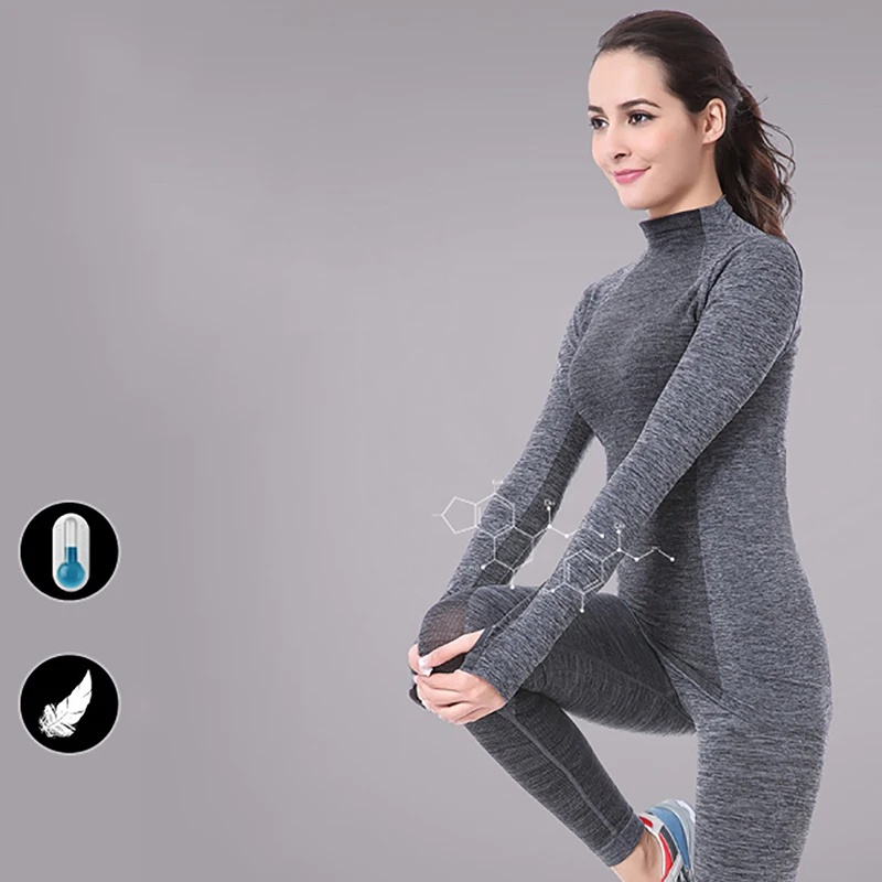 Спортивный костюм термобелье Женское зимнее быстросохнущее высокоэластичное