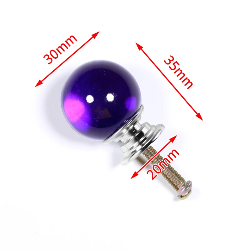 Ручки для шкафа NAIERDI хрустальные 30 мм