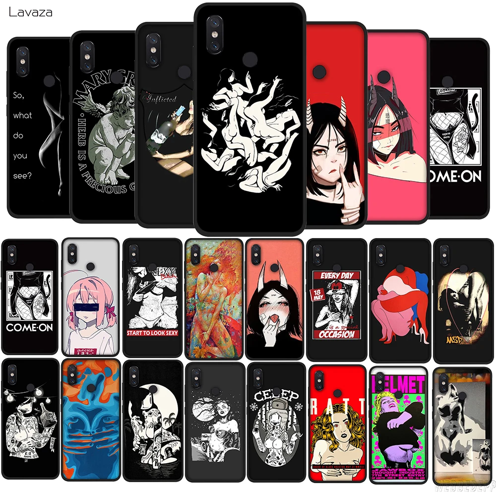 Силиконовый чехол Lavaza с изображением сексуальных мультяшных персонажей из ТПУ