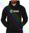 Толстовка Esa мужская с логотипом Европейского космического агентства, Белая кофта с капюшоном с принтом человека-ботаника, забавная, M