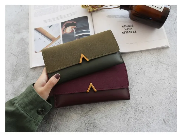 

PU Leather Retro Wallet Long Women 2020 Winter New Multi-card Ladies Card Holder Student Hasp Coin Purse Ladies Clutch