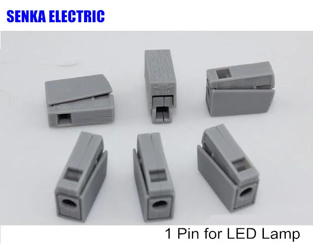 

100 шт. 224-101 клеммные блоки для Светодиодный строй проводки кабеля, коннектор для светодиодного освещения