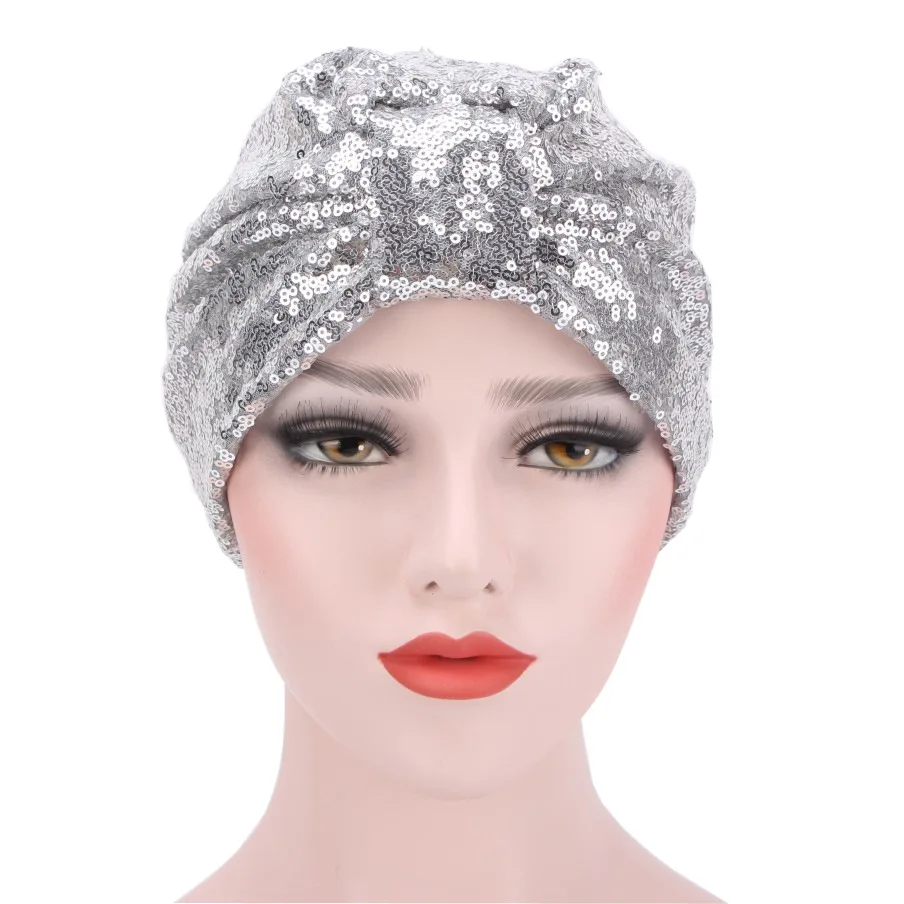 

Islamic Turban Caps Shimmer caps for women plain color muslim hijab scarf india african head wraps turbante mujer headscarf bon