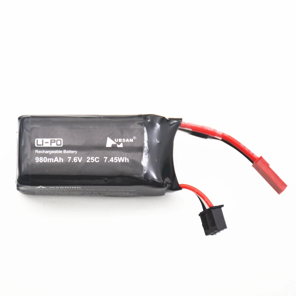 Оригинальный аккумулятор для дрона Hubsan LiPo 7 6 В 980 мАч H123D Lipo батарея Замена FPV