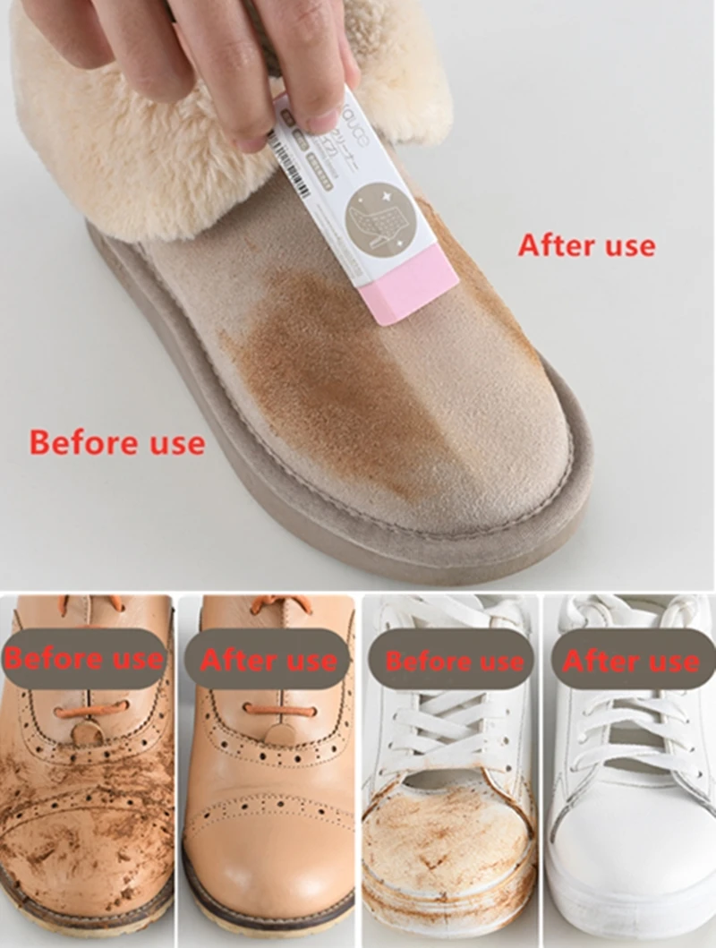 Портативный ластик для чистки замши овчины матовой кожи и уход за обувью кожей