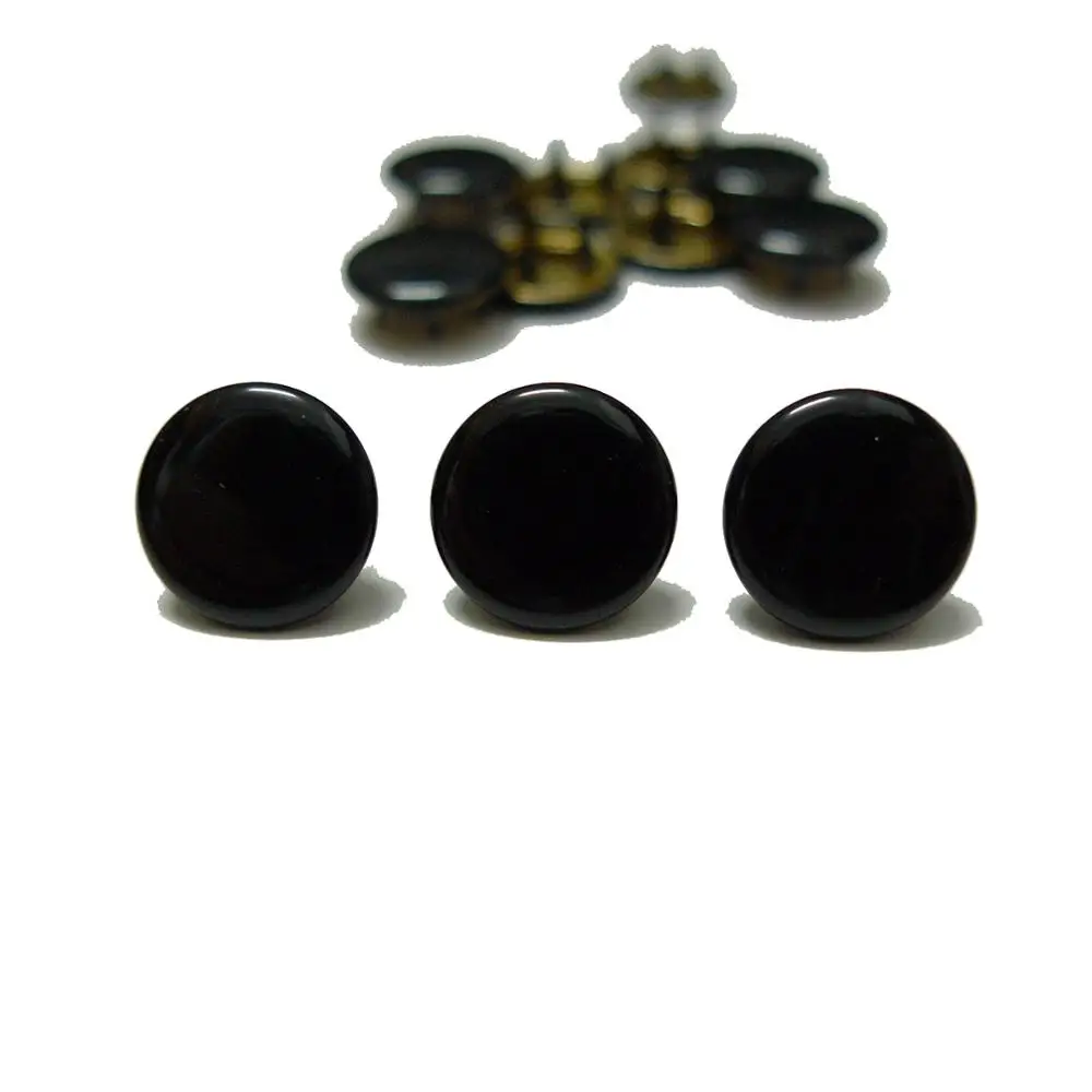 50 комплектов 10 мм однотонные черные кнопки защелки с зазубринами #10 сертификат Oeko