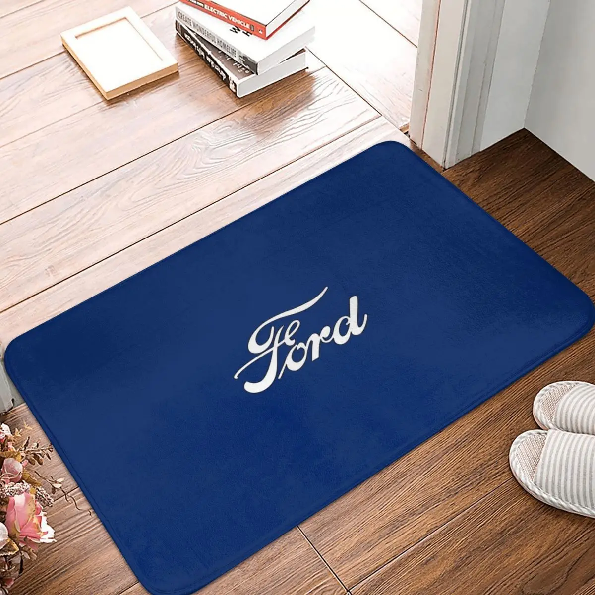 

Classic Car Logos Doormat Carpet Mat Rug Polyester Anti-slip Floor Decor Bath Bathroom Kitchen Balcony 40*60