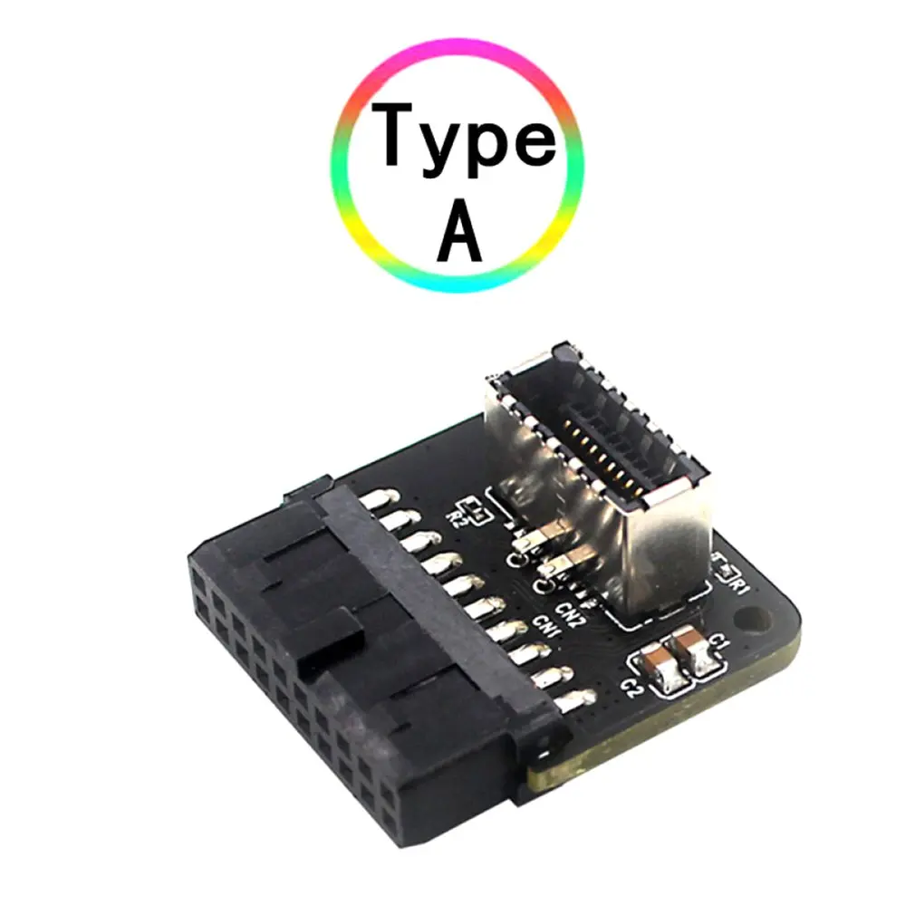 

Материнская плата с возможностью подключения USB3.019P/20P к адаптеру TYPE-E90 градусов, передний патч-порт типа c шасси для Type-c