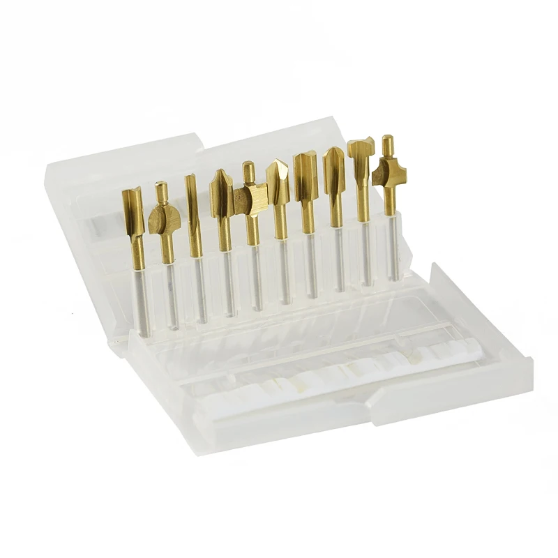 Вращающийся фреза с Оловянным покрытием HSS сверла 3 мм хвостовик древесины фрезы