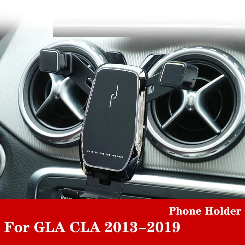 For Mercedes-Benz GLA 45 amg X156 CLA W117 C117 GLA200 GLA250 COUPE interior modified mobile bracket  Car phone holder Golden 1X