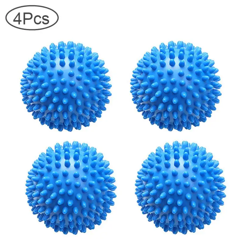 4 шт. многоразовые шарики для стиральной машины из ПВХ|Шарики и диски стирки| |