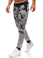 mens camouflage gradient color tethered casual pants loose comfortable feet sweatpants gym clothing mens fitness trousers men