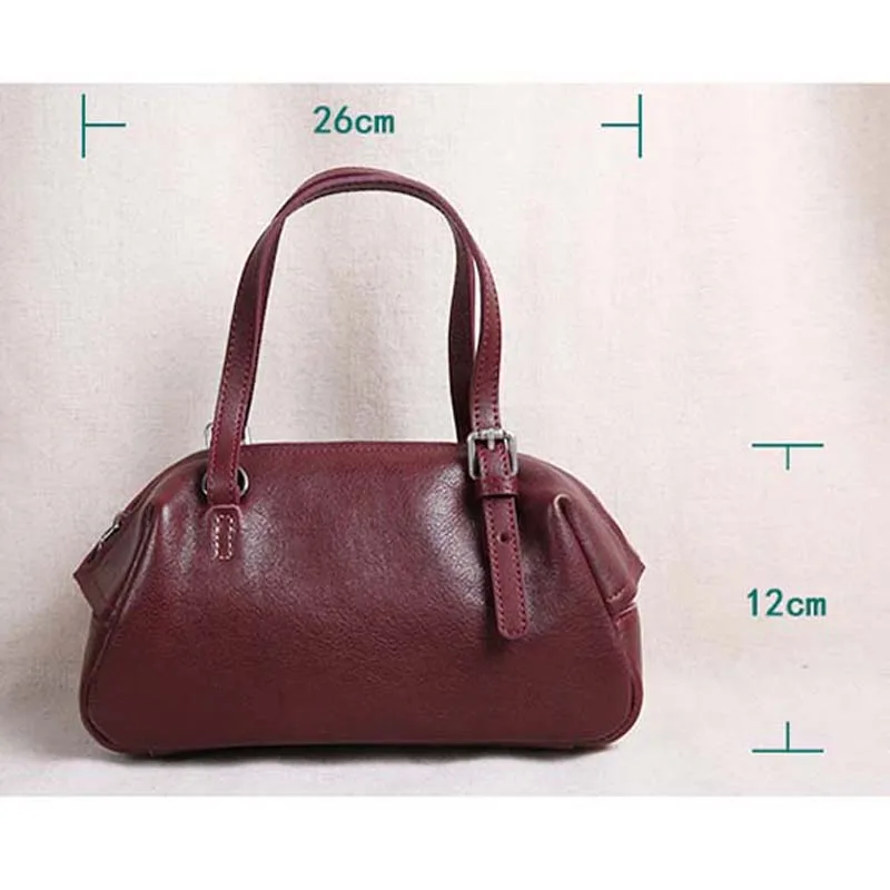

New single shoulder messenger bag first layer cowhide handbag women small bag