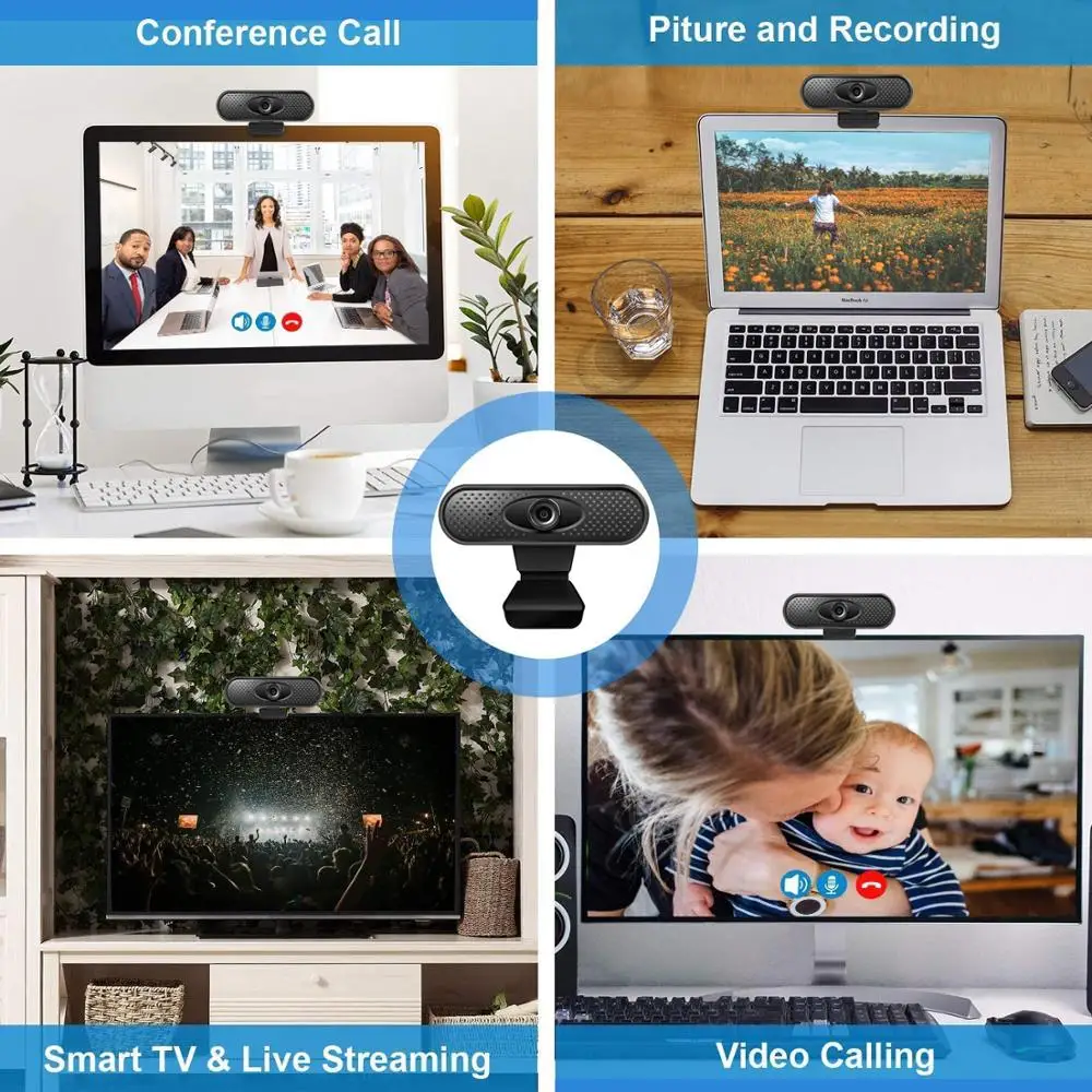 

Usb camera 1080p webcam full HD Web cam Built-In Sound-absorbing Microphone 1920 *1080 Dynamic Resolution instock