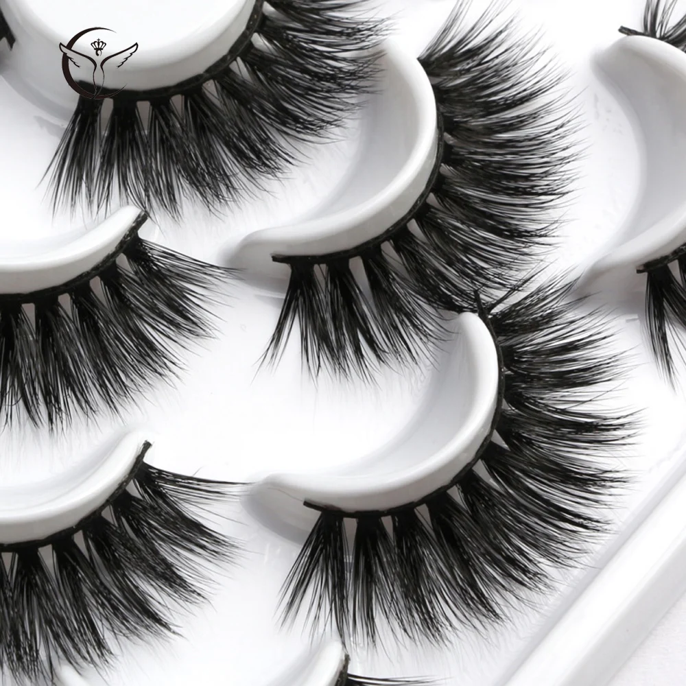 Mink eyelashes 3d mink hair eyelashes10 pairs long makeup 3d faux nature fake lashes extension false eyelashes Wholesale(10P