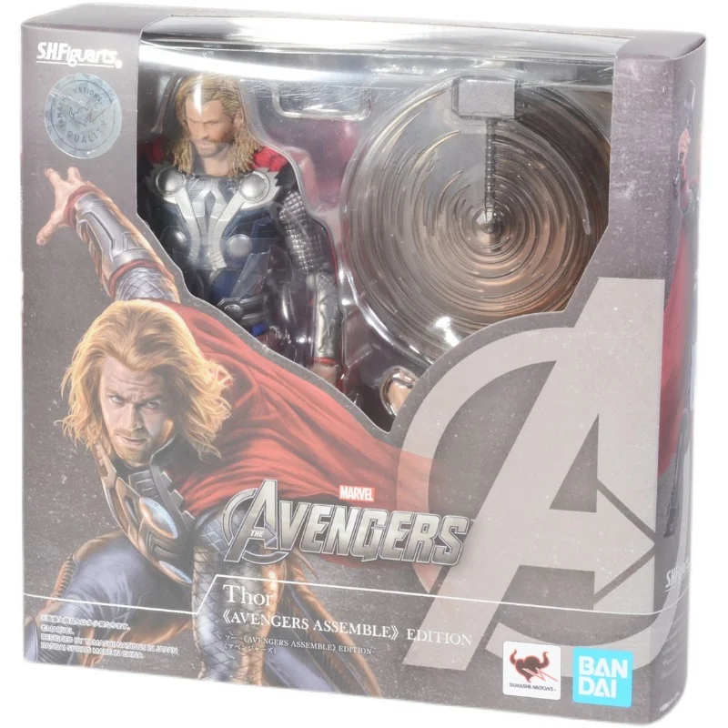

15CM BANDAI SHF Marvel The Avengers Movie Anime Characters Thor Odinson PVC Action Figure Collection Model Toy For Kids Gifts