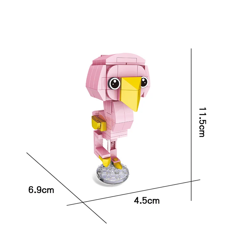 

Locking Friend Assemble Blocks Set Koala Flamingo Owl Penguin Cow Seal Pet Dog Education Building Block Children's Toys Gifts