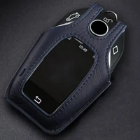 leather car key case cover for bmw 5 7 series g11 g12 g30 g31 g32 i8 i12 i15 g01 g02 g05 g07 x3 x4 x5 x7 key shell protector