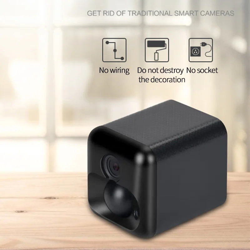 Wifi 1080P HD камера PIR сенсор аккумуляторная батарея ip беспроводная видеонаблюдения