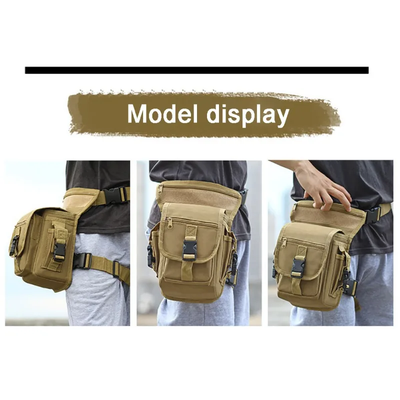

Men Tactical Belt bag Army Vintage Thigh Bag Utility Waist Pack Pouch Adjustable Hiking Male Waist Hip Motorcycle Leg Bag