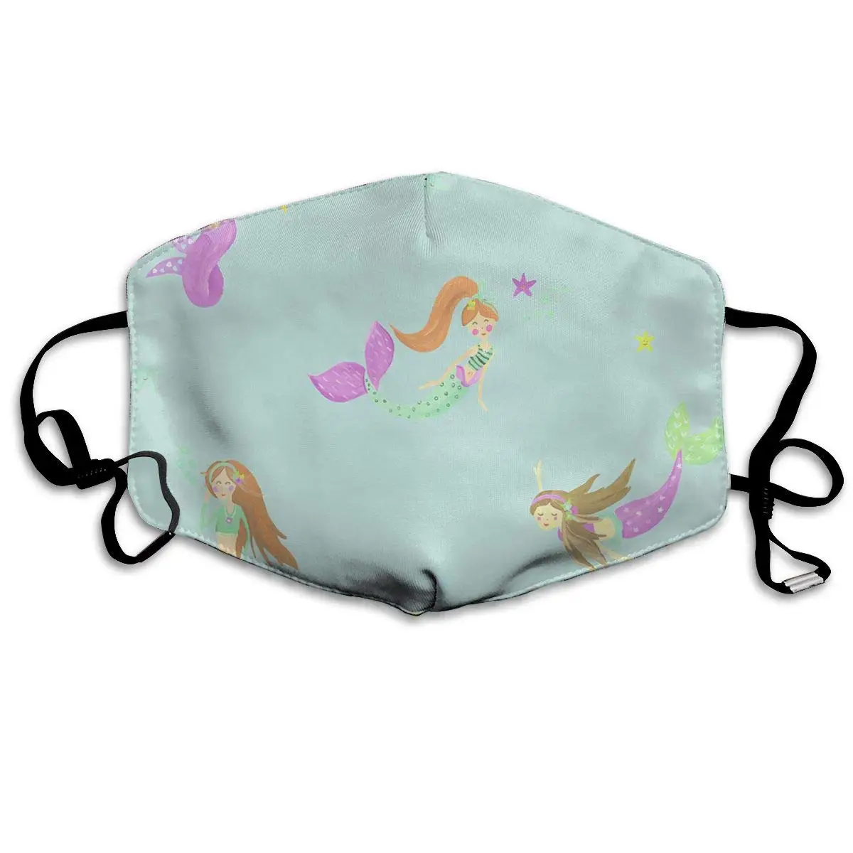

Face Mask Mermaid Girl Designer Cycling Half Face Earloop Mouth Mask for Girls