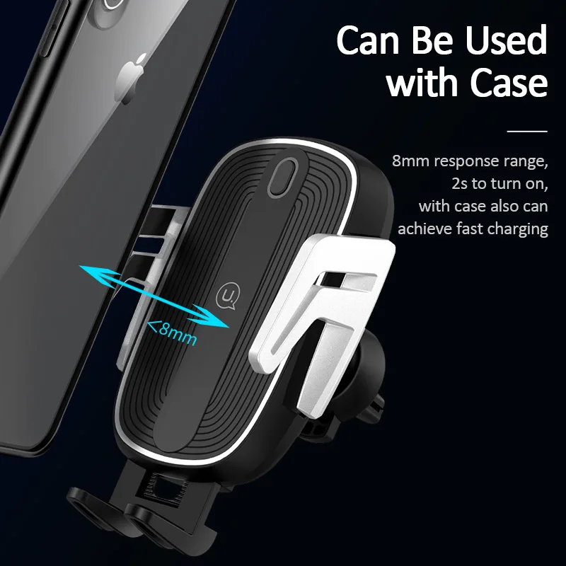 USAMS роскошный магнитный автомобильный держатель для телефона беспроводное
