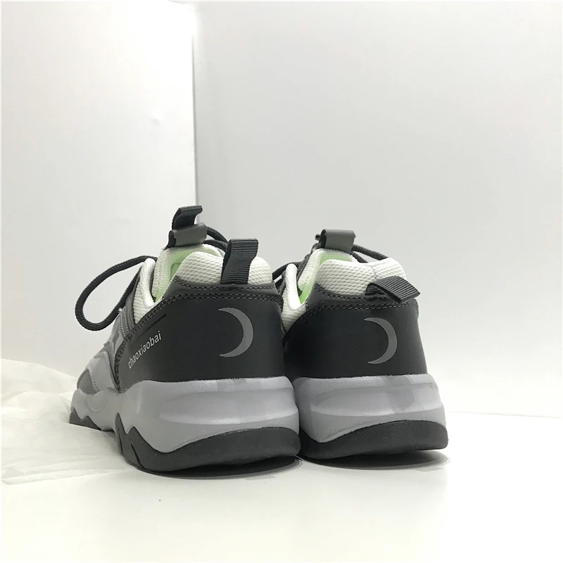 

Designer Sneakers Women Platform Shoes 2021 Gray Breathable Mesh Woman Vulcanized Shoes Casual Thick Sole Sneakers Ladies Newest