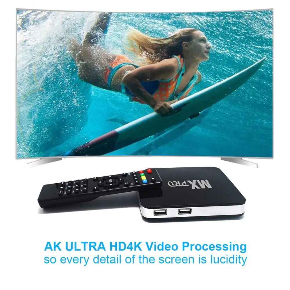 Vmade Android 6,0 Amlogic S905X четырехъядерный Smart tv Box 1G 8GB HD 4K H.265/HEVC 3D wifi 5G беспроводной маршрутизатор медиаплеер приемник