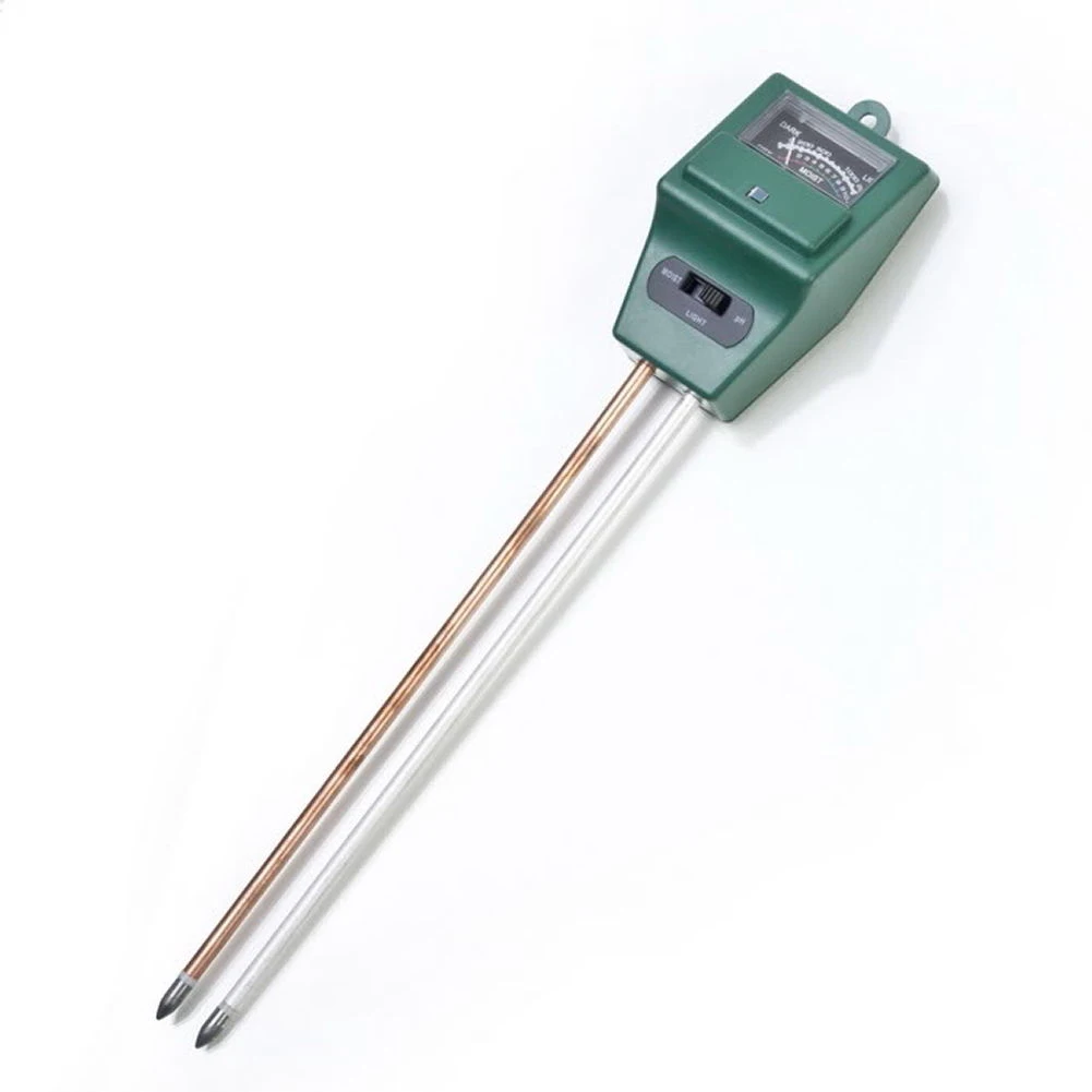 3 в 1 Цифровой измеритель уровня PH влажности почвы и солнечного света для растений