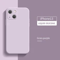 square liquid silicone phone case for iphone 13 pro 13 mini 13 pro max 11 12 pro max xs xr 7 8 plus lens protection back cover